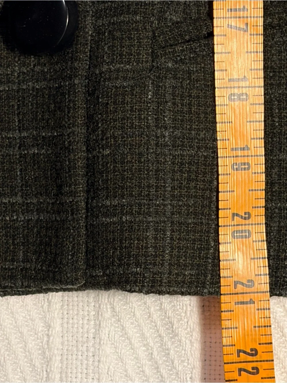 Vintage Christian Dior Women’s Jacket Green Tweed Wool Blend Blazer 80s 90s